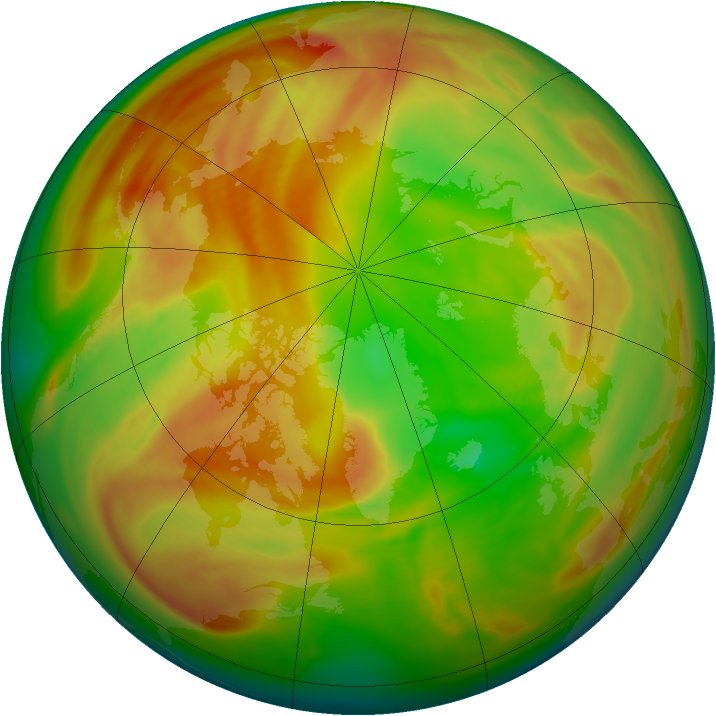 Arctic ozone map for 07 April 2007